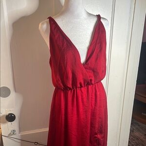 Blue Life Red Backless Dress
